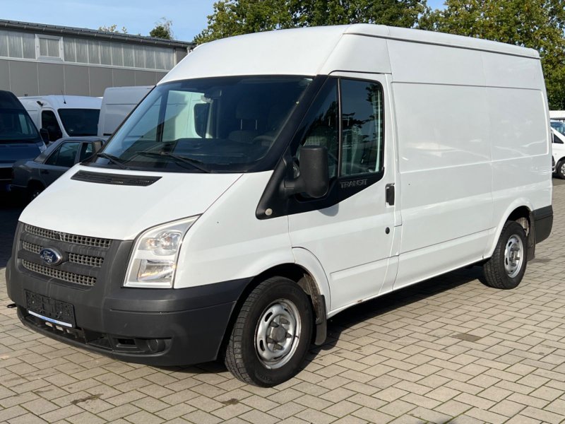 Cararama Ford Transit Kastenweiß Hochdach Modellauto 1/43 - Ca. 12 Cm, Metall/Plastik, Mit Vitrine